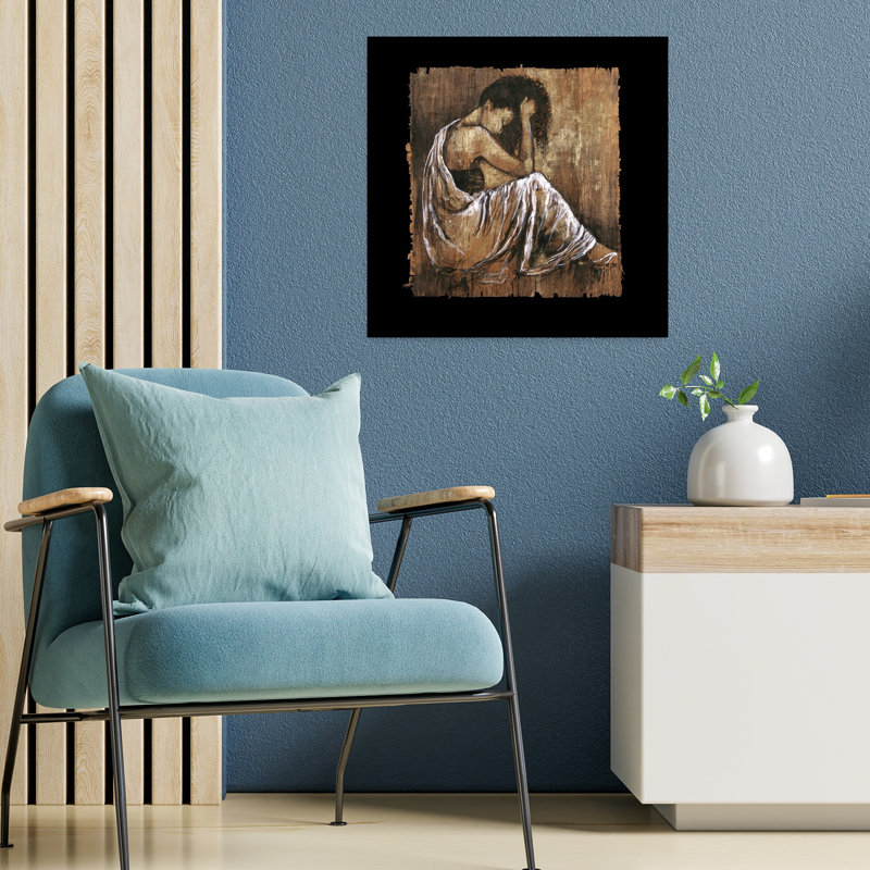 Soulful Grace I, art contemporain abstrait, H 18 po x l 18 po