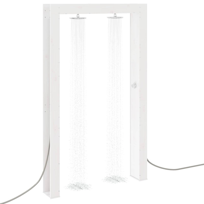 Outdoor Shower and Footwash Spout, White Oak