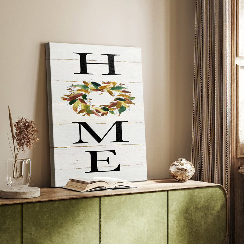 Couronne Home Home - Cavas enveloppés de galerie, H 18 po x l 12 po