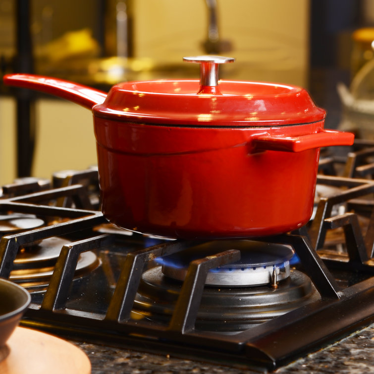  Lava Signature Enameled Cast-Iron 1 Quart Sauce Pan