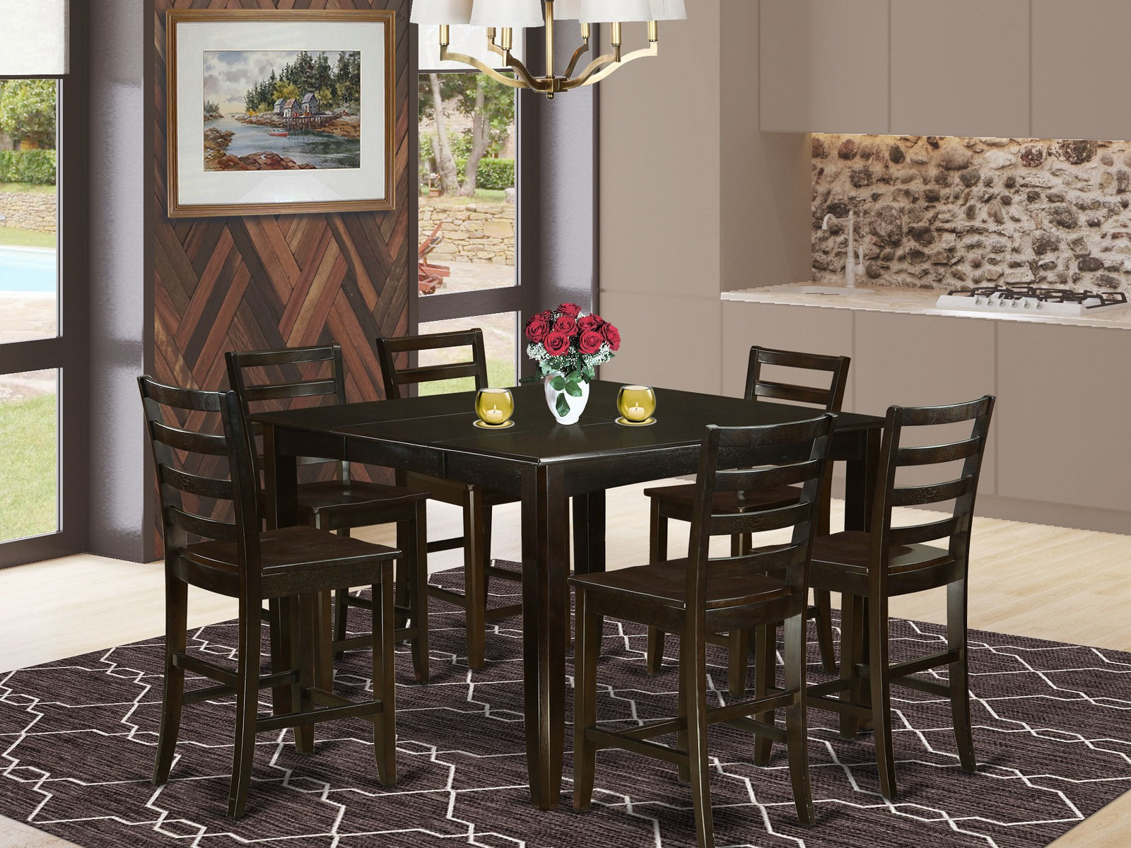 7 piece counter height dining set with butterfly leaf new arrivals