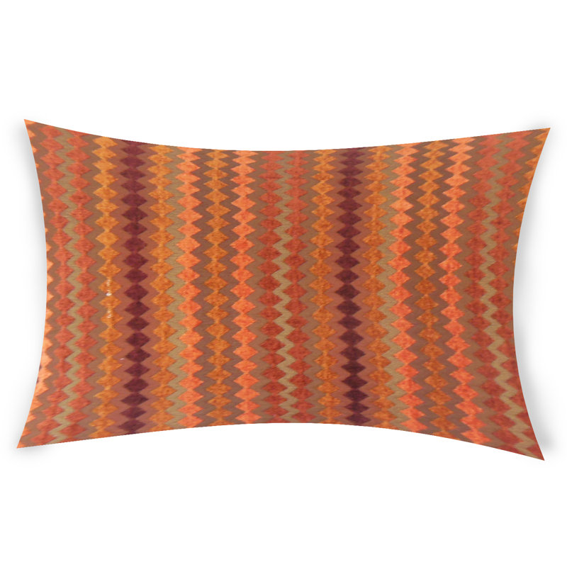  Housse de coussin rectangulaire et insert, Brun, 12 po x 18 po