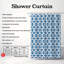 Motif géométrique - Rideau de douche Premium-2114802701