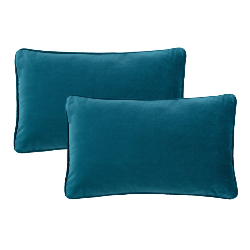 Chanasya Holland Velvet Pillow Cover, Teal
