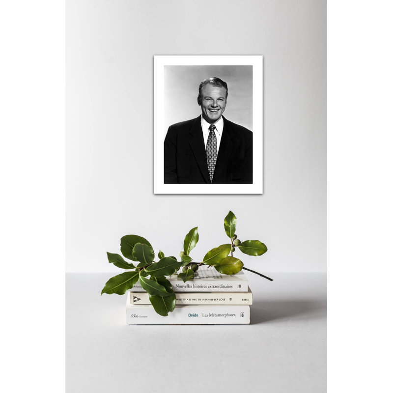 " Portrait Of Smiling Alan Hale Jr. ", 10" H x 8" W
