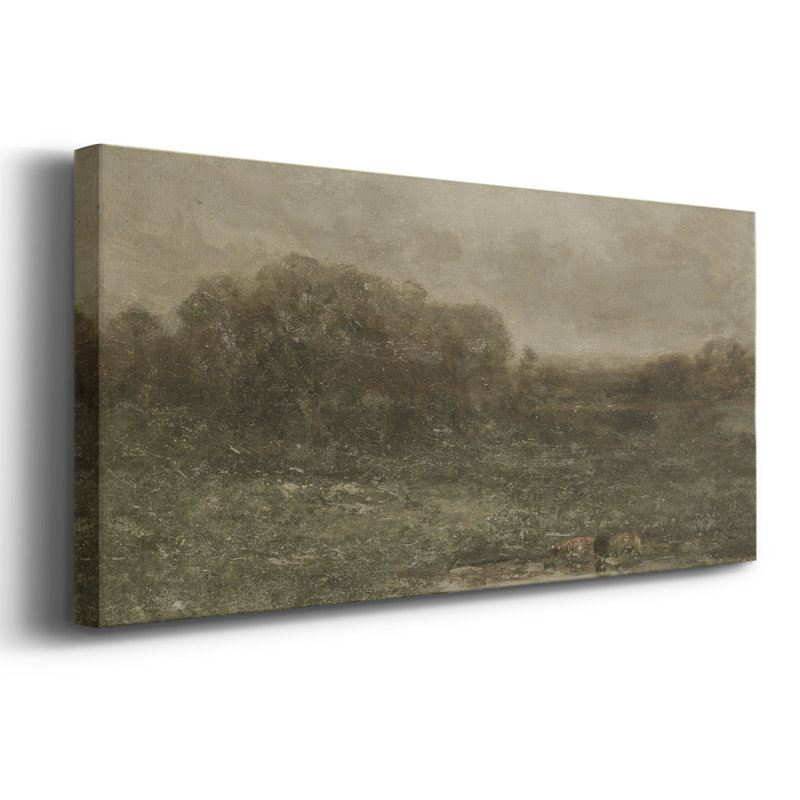 Série paysage - DCCCLxxiii - Toile tendue avec châssis - Prêt à être accroché, H 16 po x l 40 po