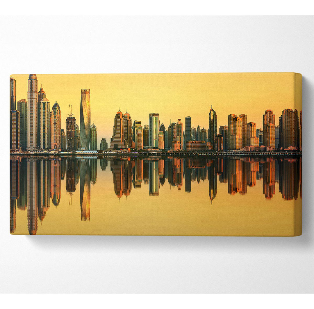 Austynn Golden Reflections - Panorama-Kunstdrucke auf Leinwand gerollt