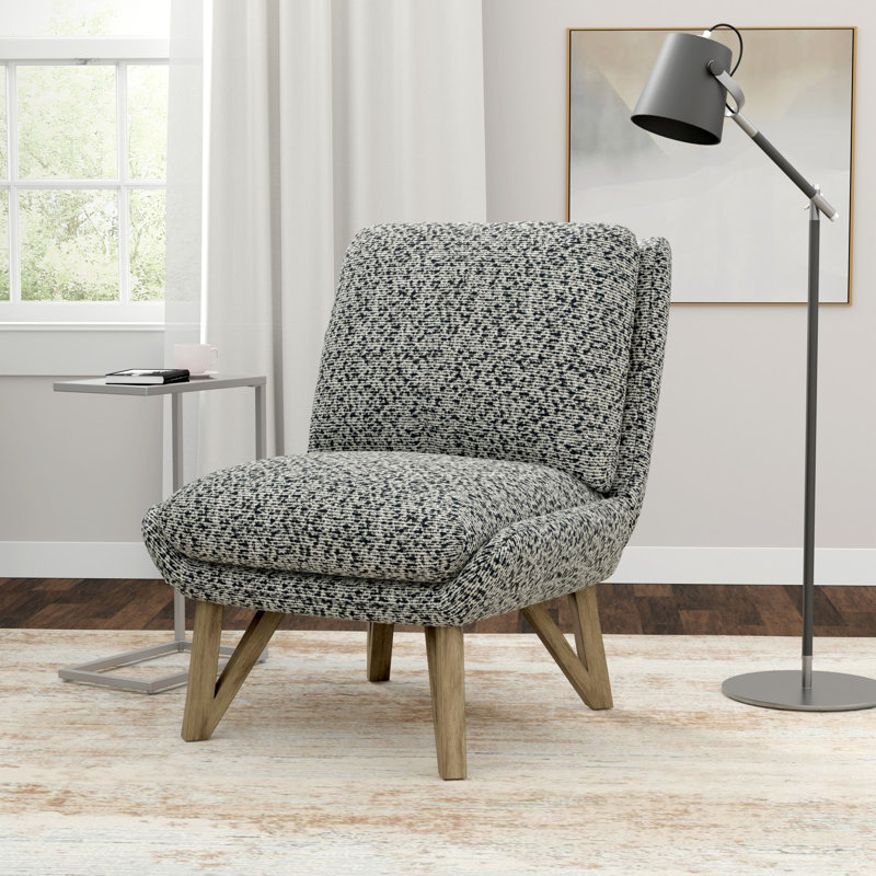 Fauteuil d'appoint sans accoudoirs Wallace & Bay Emerse, Gray
