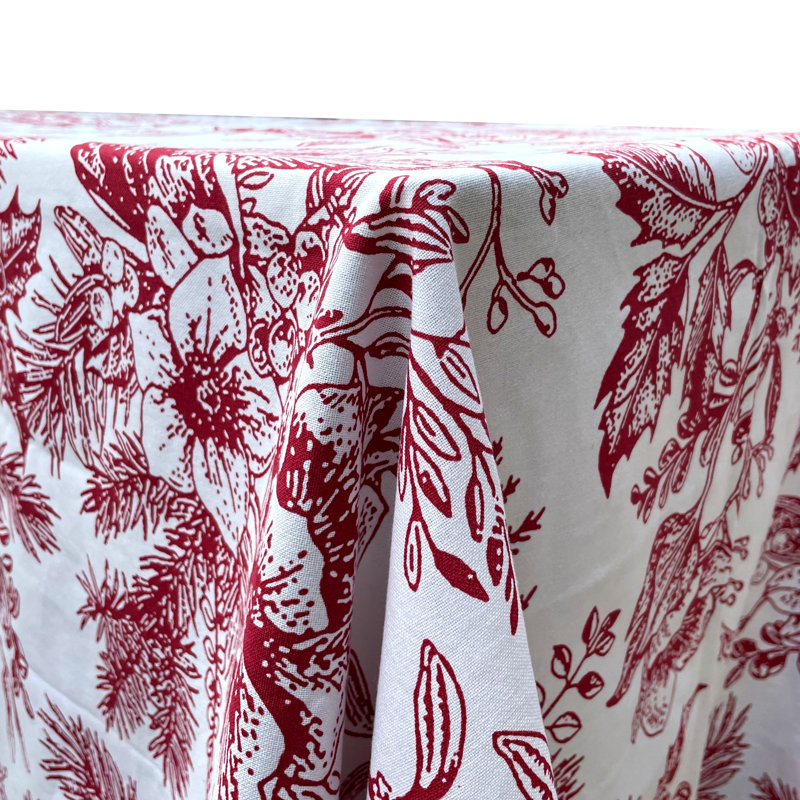 Mireya Tablecloth, Red/White