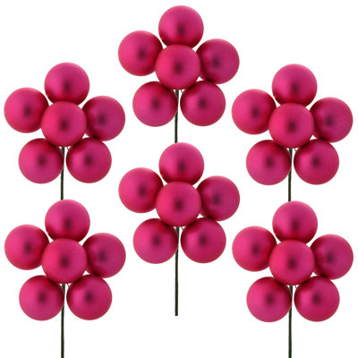 50 tiges en plastique incassable à 6 billes matte 