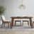 Contemporary Design Walnut Finish Dining Table