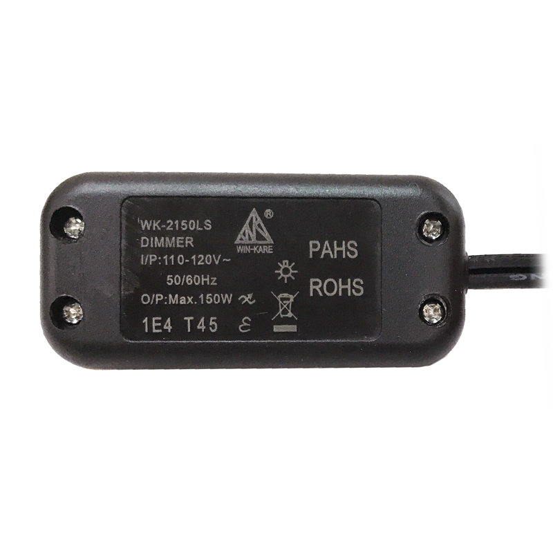 Variateur de glissière à poteau simple 150-watts, Noir