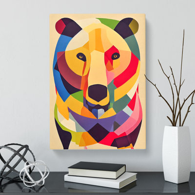 Solon Polar Bear Colours - Wrapped Canvas