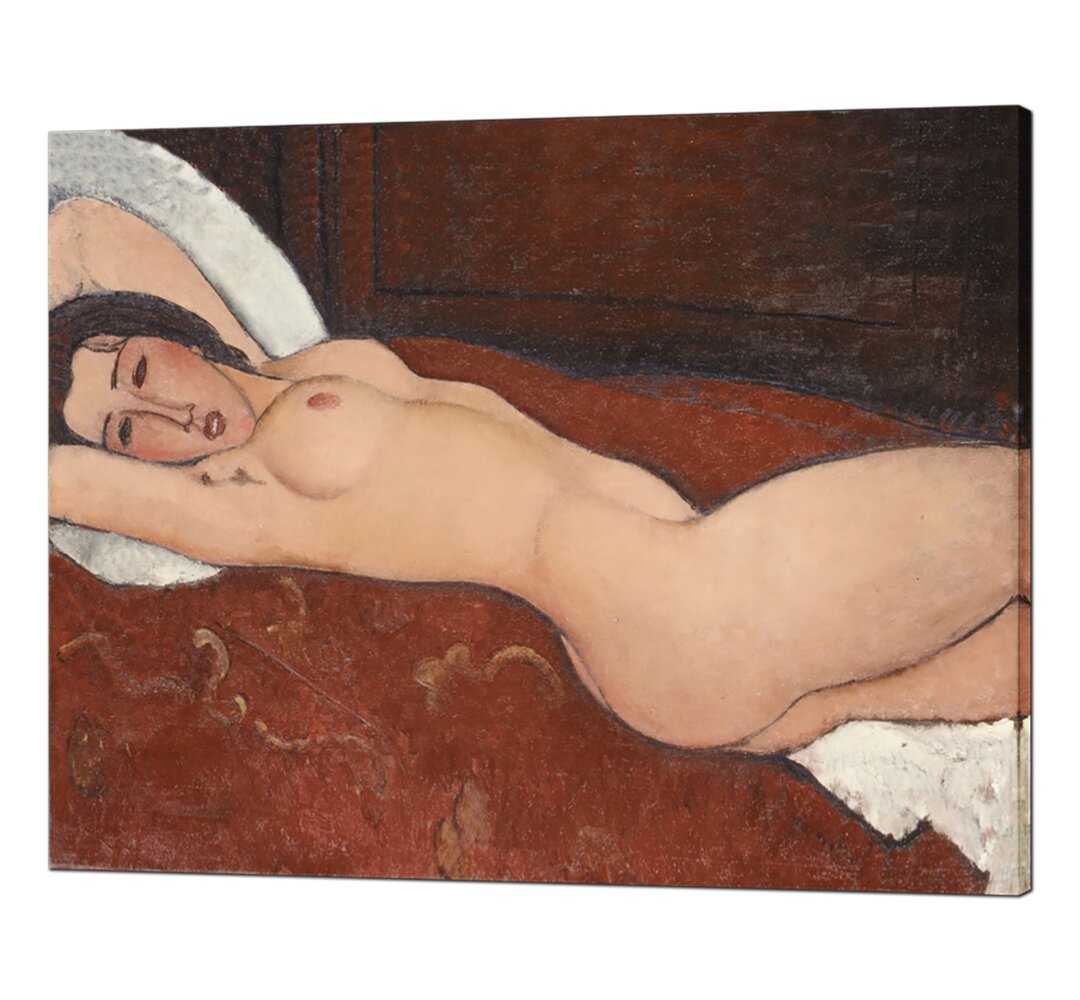 Leinwandbild Reclining Nude von Amedeo Modigliani