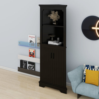 Grande armoire d'angle avec portes