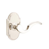 Cortina Wave/Drop Passage (Hall & Closet) Door Lever with Arch Rosette