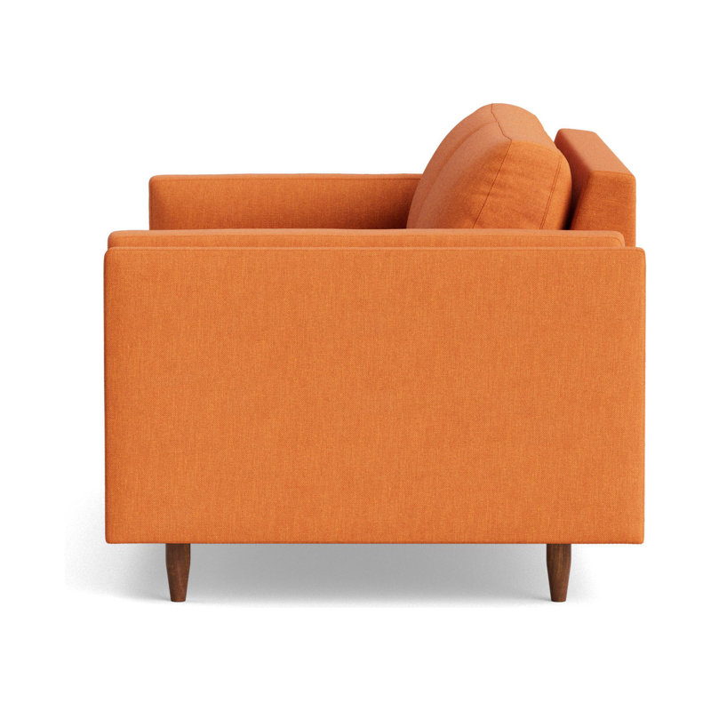 Skinny Fat Sofa Bed, Performance Weave - Carrot