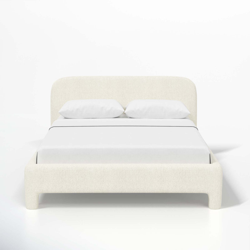 Illy Upholstered Standard Bed, California King, Milsap Canvas Sustain® Tweed