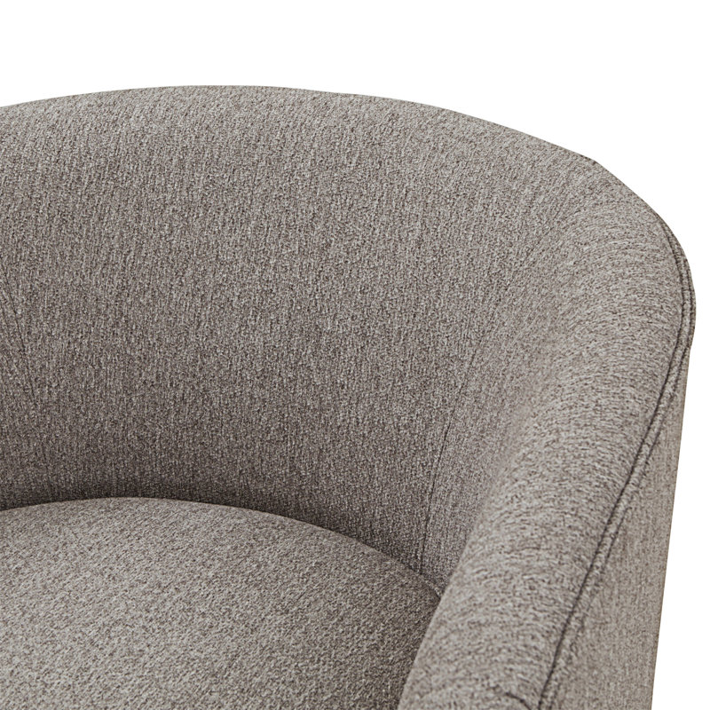 Chaise pivotante en tissu Miramar Mist, Gris