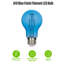 Ampoule DEL à filament omnidirectionnel bleu A19, 4,5 W (équivalent 40 W), culot moyen (E26), lot de 2-134877175-134877178