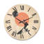 Horloge murale en bois Minimalist Mountain Sun and Moon-63902335