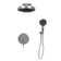 Olimpia 12-in Rain Showerhead Combo Shower System with Multi-function Handshower and Pressure Balanced Mixing Valve