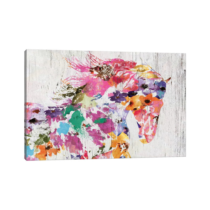"Splash Of Colors" par Irena Orlov - reproduction d'art sur toile tendue, H 26 po x l 40 po x P 1,5 po