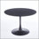 Table tulipe de 42,1 po de couleur blanche, table de salle à manger de style Mid-Century pour 4 à 6 personnes - plateau de table rond en panneau de fibres à densité moyenne (le plateau de table comprend deux panneaux), table de salle à manger à piédestal, table de bout et table basse de loisir