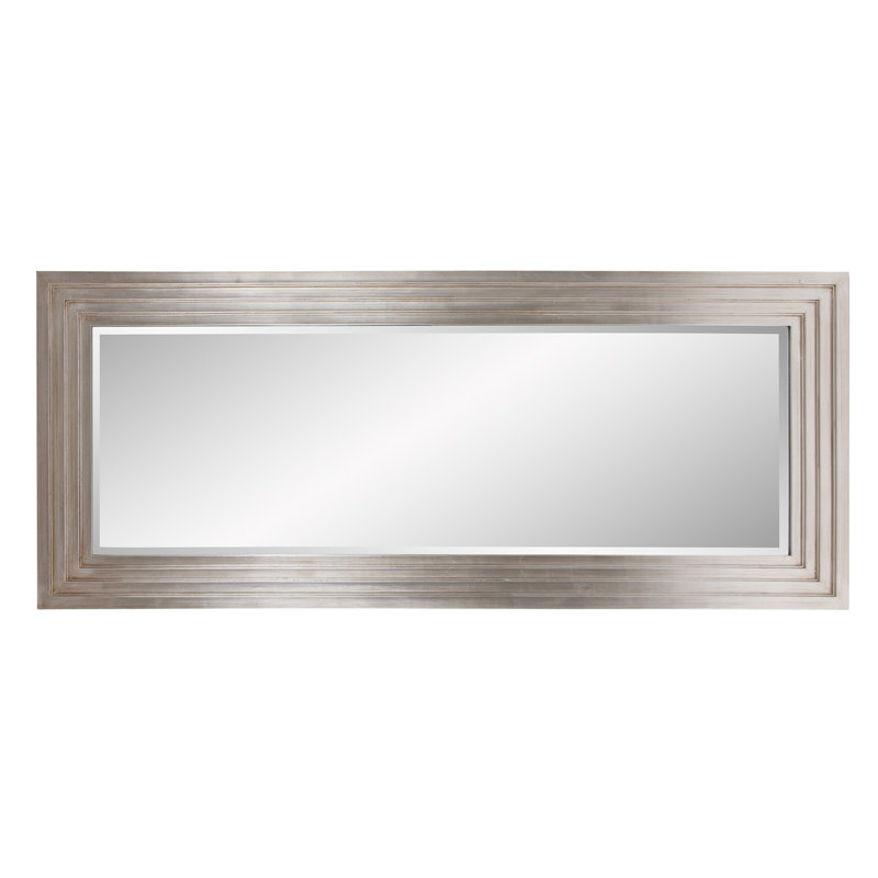 Miroir pleine longueur Amy, 82 po x 34 po, Argent
