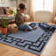 NICO Geometric Machine Tufted Printed Area Rug-2071667748