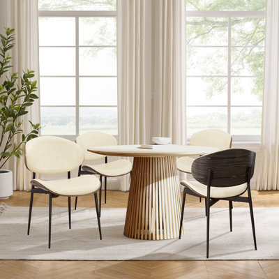 Faux Leather Dining Chair Set Of 4