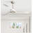 Kemp 52'' 3-Solid Wood Blade Modern Propeller Ceiling Fan with Remote Control and no Light-2083087594