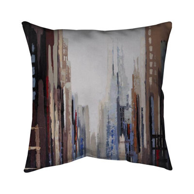 Abstract Buildings - Modern Cities – Throw Pillow Cover Only, Double-Sided Print, Insert Not Included