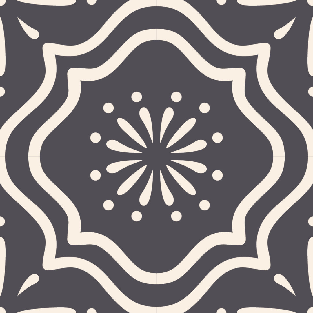 4'' W x 4'' L Vinyl Peel and Stick Field Tile (Set of 24) Mi Alma