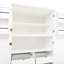 Garde-manger autoportant de 35,5 po x 17,6 po x 70,9 po, armoire de rangement haute avec 4 portes, 2 tablettes de porte, 8 plateaux coulissants et tablette réglable pour la salle à manger-958939633