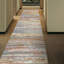 Hand Knotted Abstract Area Rug in Beige/Gold/Gray