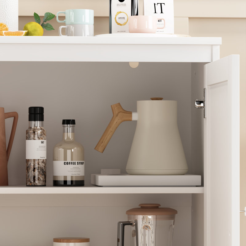 Double Doors Storage Cabinet with Adjustable Shelves