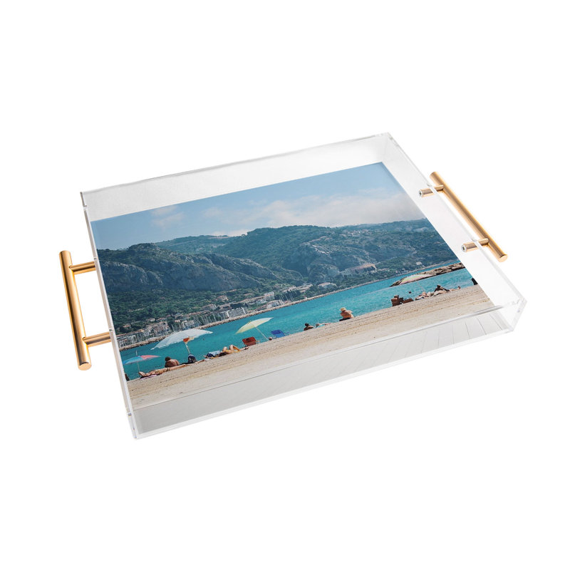 Del Mundo Imagery Menton Promenade Acrylic Tray