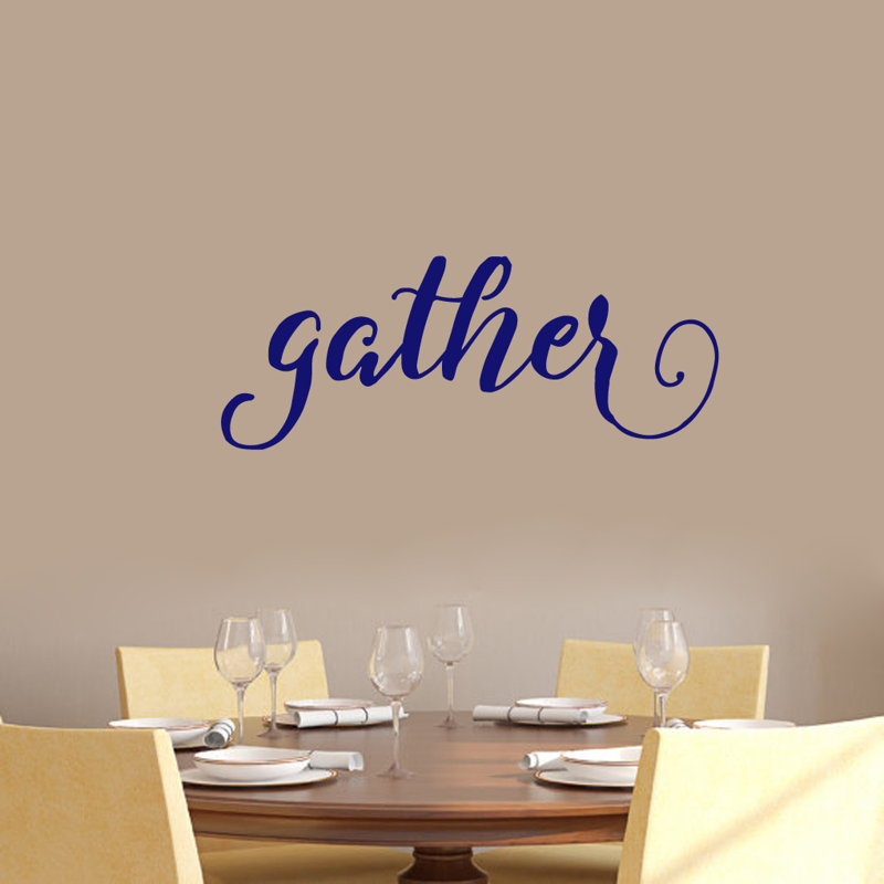 Adhésif décoratif «Gather», Bleu marine