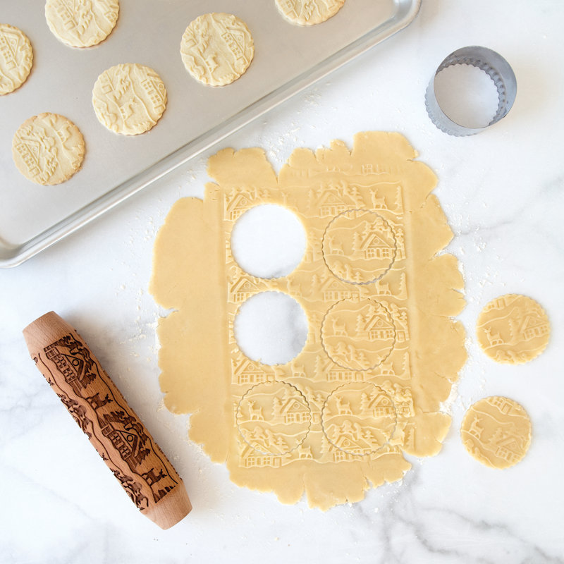 Nordic Ware Woodland Cottage Embossing Rolling Pin