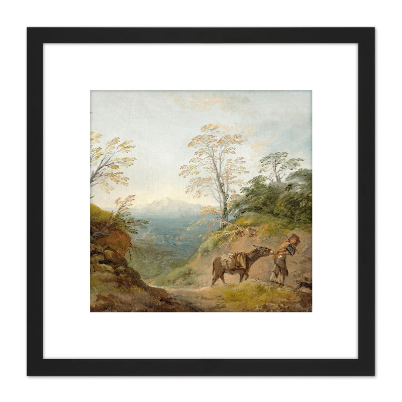 Wooded Landscape With Boy Leading Donkey by Thomas Gainsborough - Single Picture Frame Painting