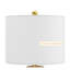 Ensemble de 2 lampes de table bohèmes en rotin avec abat-jour en lin, lampes de chevet à intensité variable (3 niveaux) pour salon et chambre, marron