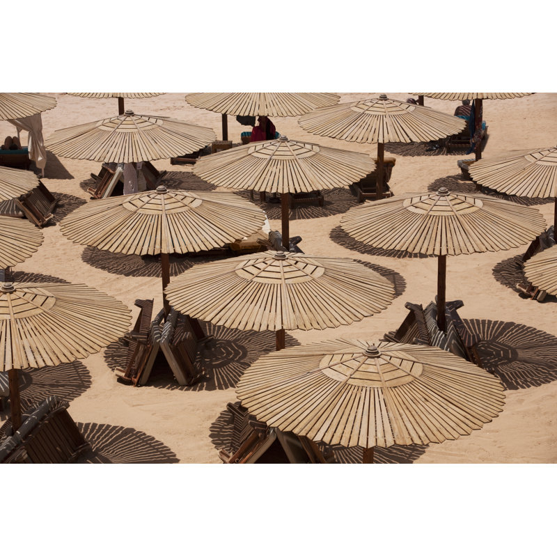 Beach Umbrellas by Bolot - Wrapped Canvas Print