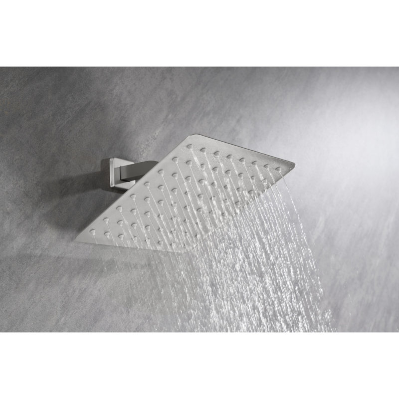 Tête de douche haute en acier inoxydable 304 - Cascade ultra-mince avec buses autonettoyantes, enceinte complète, procédure d'installation sans effort, superbe expérience de douche