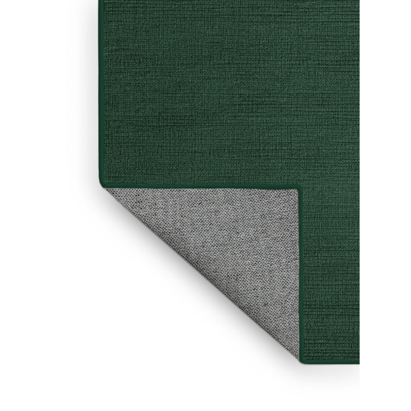 Tapis vert uni lavable à la machine, Rectangulaire 2 pi x 3 pi