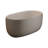 Beige 47-Inch Resin Stone Soaking Tub, Freestanding, Smooth Touch, Excellent Insulation And Comfortable Bathing 47'' Solid Surface Freestanding Bathtub, Stone, Spacious Design For Single Bather, Easy