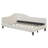 Twin Size L-Shaped Linen Daybed With Solid Wood Legs, For Small Spaces And Stylish Comfort.-303393112