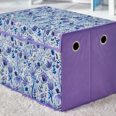 Disney Frozen Large Fabric Storage Box with Flip-Top Lid - Perfect for Playroom Organization
