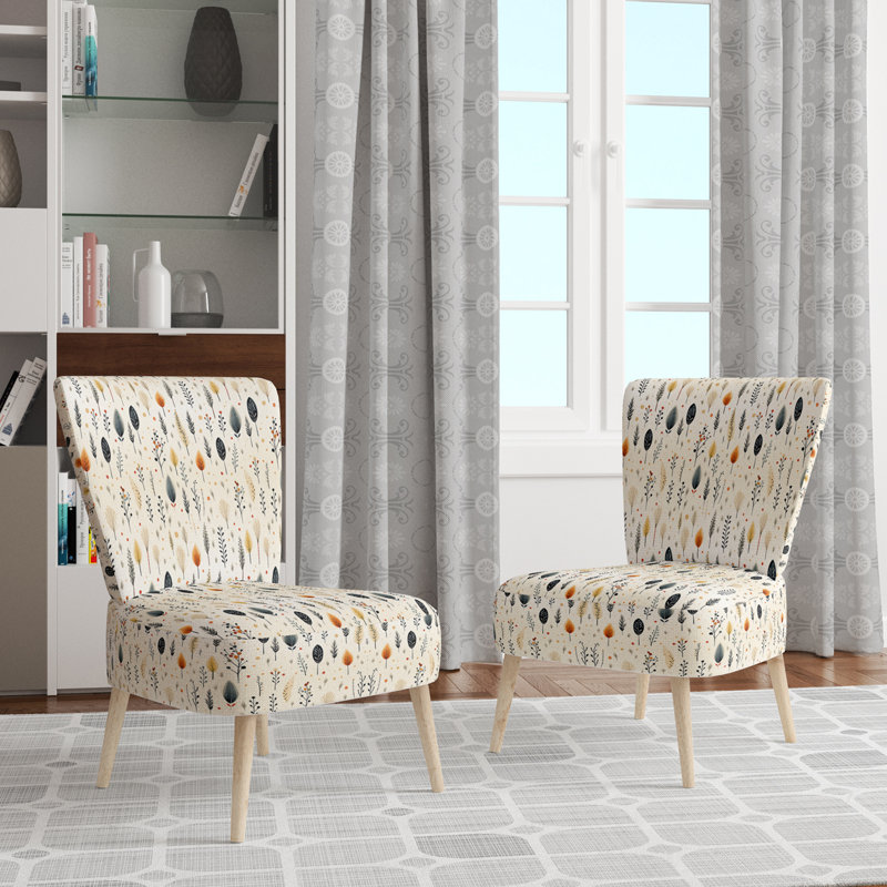 Chaise d'appoint rembourrée Boho