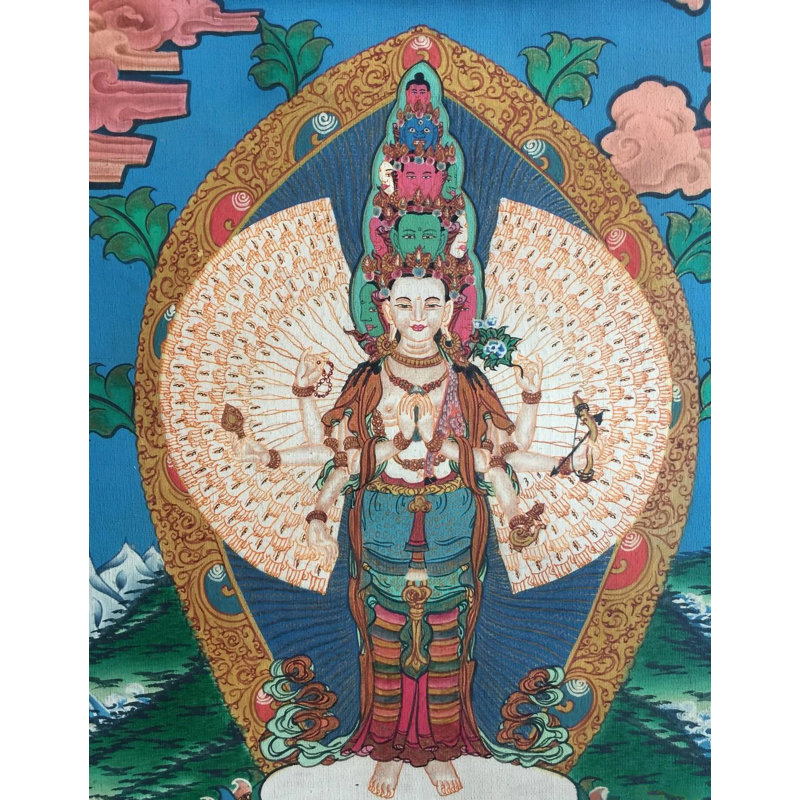 Lokeshvara Thangka (Brocadeless Thangka)